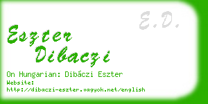 eszter dibaczi business card