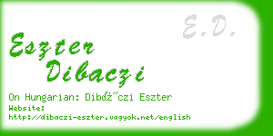 eszter dibaczi business card